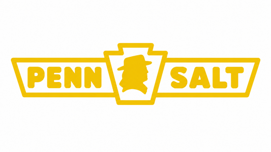 Restored Penn Salt logo with the historic Quaker profile on a white background.