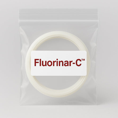 100 g Fluorinar-C™ PVDF filament sample packaged in a clear resealable bag from Nile Polymers